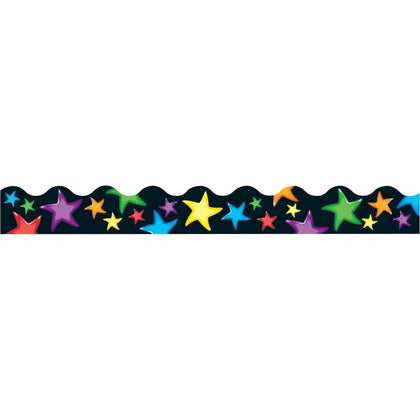 Trend Gel Stars Terrific Trimmers: Reusable Precut Durable - 1 Pack - Bulletin Board Sets & Trim