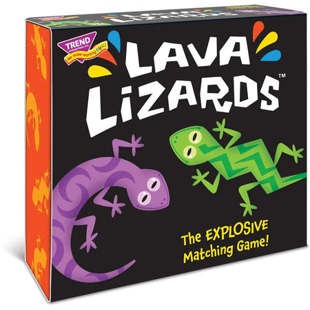 Trend Lava Lizards Card Game: Fun Matching for 1-4 Players - Flash Cards