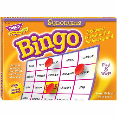 Trend Synonyms Bingo Game: Fun Learning for Ages 9-13 - Games & Puzzles