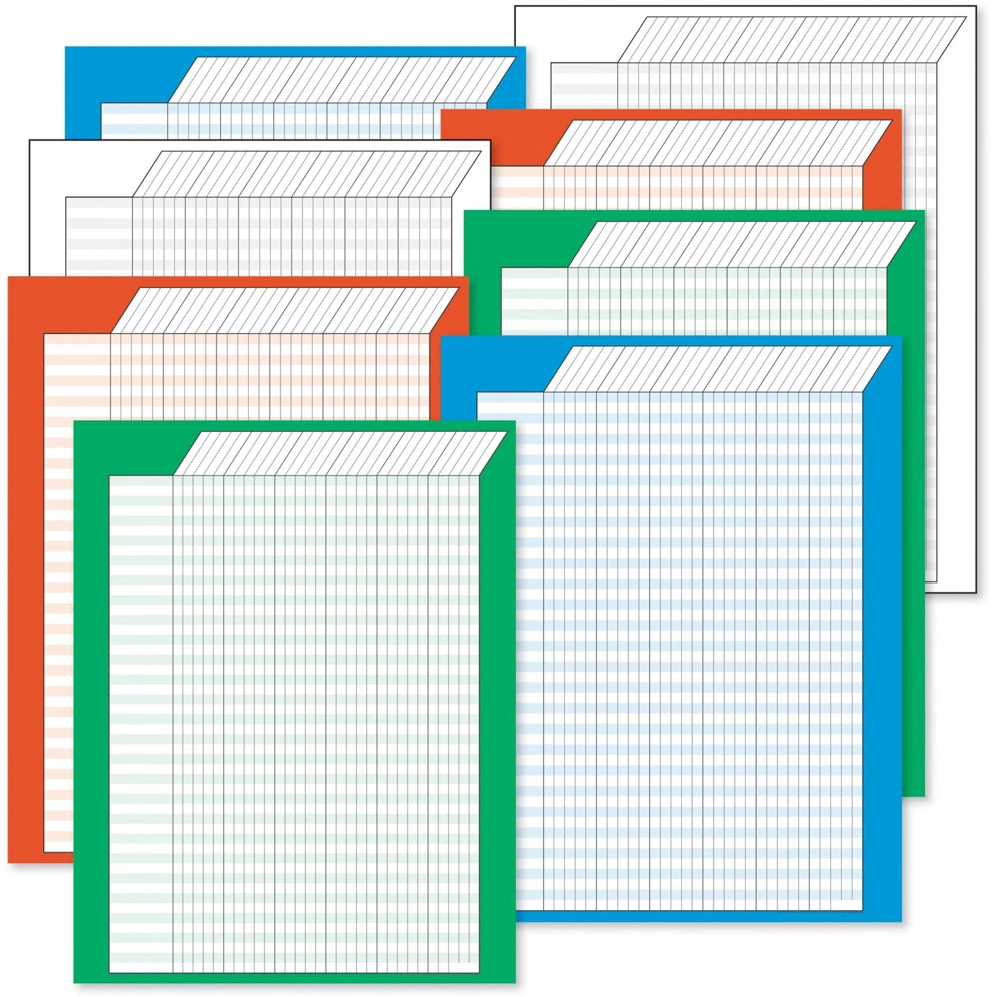 Trend Vertical Variety Incentive Charts - Pack of 8 - Pocket & Accessories