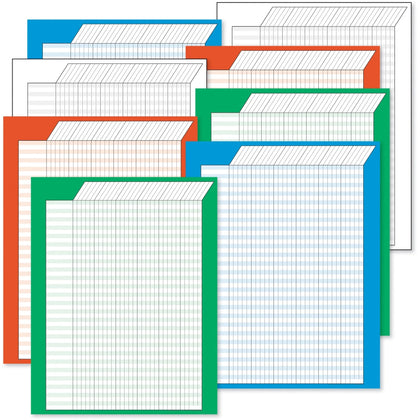 Trend Vertical Variety Incentive Charts - Pack of 8 - Pocket & Accessories