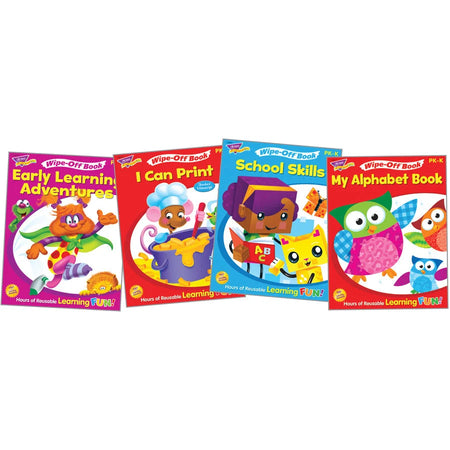 Trend Wipe-off Book Learning Fun Set: Engaging Printed Books - & Activities