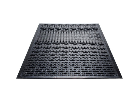 Triple-Flex Flow All Rubber Mat with Drainage Holes - Black / 2’x3’ - Floor Mats