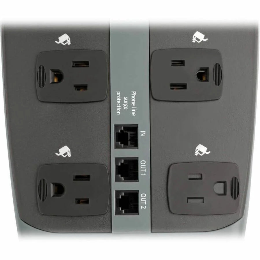 Tripp Lite 10-Outlet Surge Protector - Silver 1800 VA 2395 J - Power Cords & Protectors