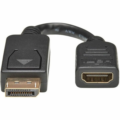 Tripp Lite 6’’ HDMI to DisplayPort Adapter Cable - Black - Audio/Video Cables & Accessories