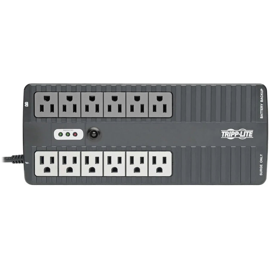 Tripp Lite 750VA UPS System - Compact Desk-mount 6 Surge Outlets - Backup Systems