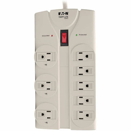 Tripp Lite 8-Outlet Surge Protector - 1440 Joules - Gray - 8 ft Cord - Power Cords & Protectors
