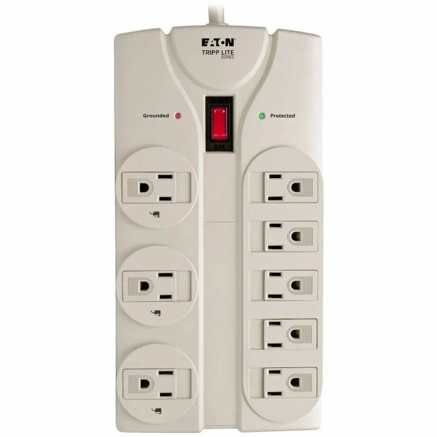 Tripp Lite 8-Outlet Surge Suppressor - Light Gray - 1800 VA - 1440 J - 25 ft - Power Cords & Protectors