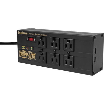 Tripp Lite by Eaton Surge Protector - 6 Outlets 2 USB - 3840 J - Power Cords & Protectors