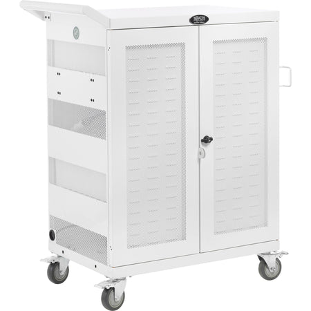 Tripp Lite CSC32ACWHG Hospital-Grade UV Charging Cart - White 32-Device 2-Shelf - Electronic Accessories