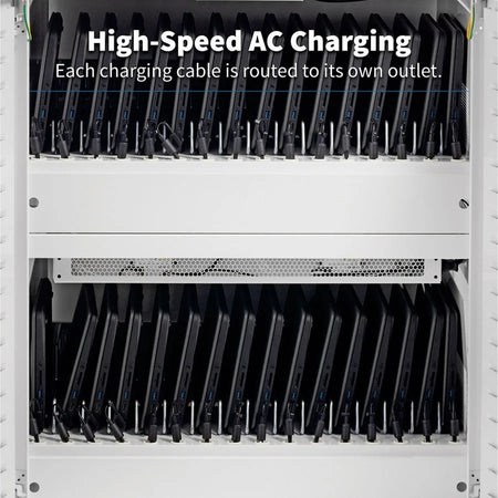 Tripp Lite CSC32ACWHG Hospital-Grade UV Charging Cart - White 32-Device 2-Shelf - Electronic Accessories
