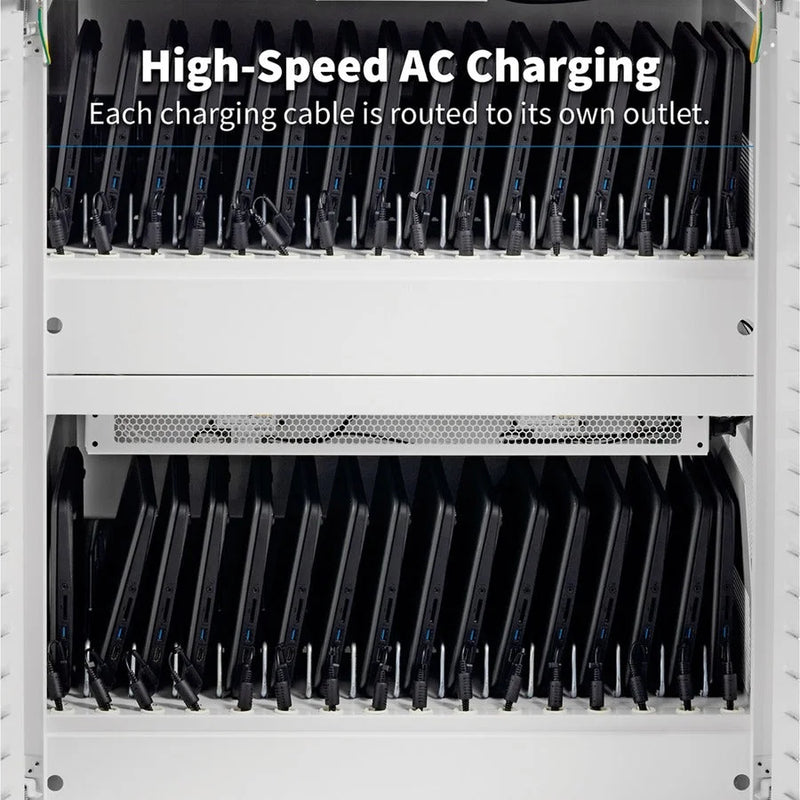 Tripp Lite CSC32ACWHG Hospital-Grade UV Charging Cart - White 32-Device 2-Shelf - Electronic Accessories