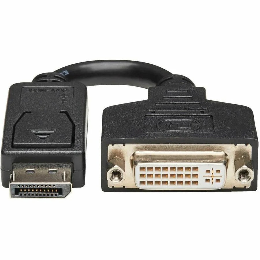 Tripp Lite DisplayPort to DVI Cable Adapter - 6’’ A/V - Black - TAA Compliant - Audio/Video Cables & Accessories