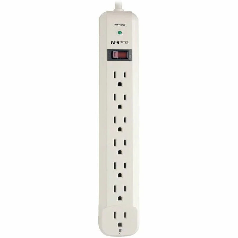 Tripp Lite Economical 7-Outlet Surge Protector - Gray - 25 ft Cord - Power Cords & Protectors