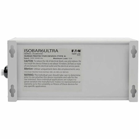 Tripp Lite Isobar Premium Surge Protectors - Gray 6 Outlets - Reliable Protection - Power Cords &