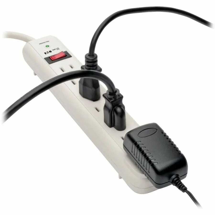 Tripp Lite Protect It! 7-Outlet Surge Protector - Silver - 1800 VA - 1080 J - Power Cords & Protectors