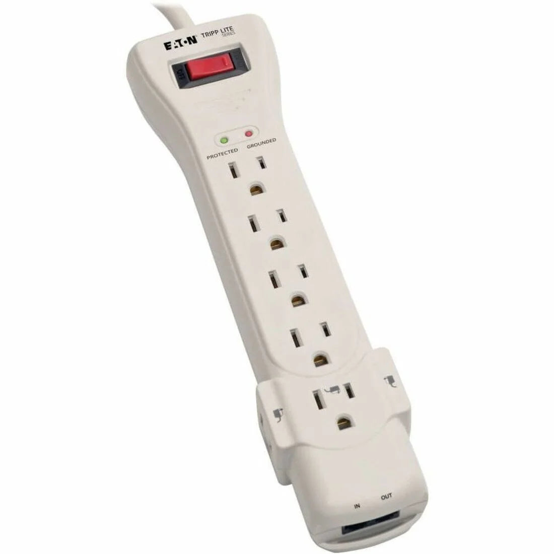Tripp Lite Protect It! Surge Suppressor - 7 Outlets 1800 VA - Reliable Power Protection - Cords & Protectors