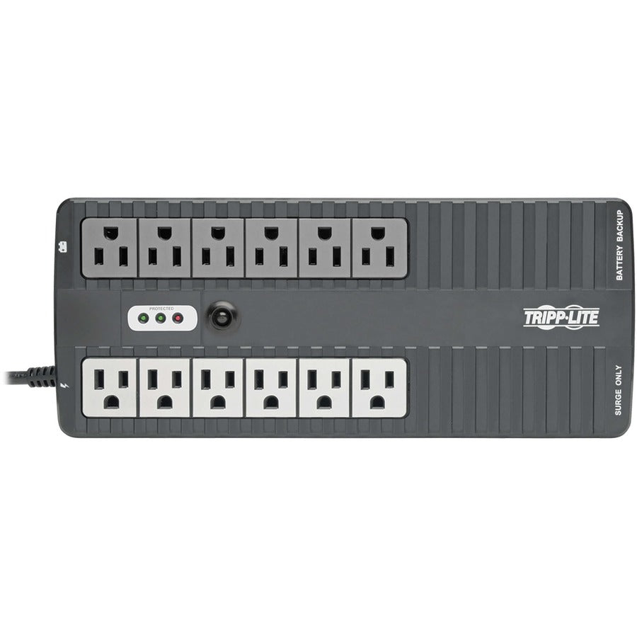 Tripp Lite series 750VA 6UPS/Surge and 6 Surge UPS System - Front