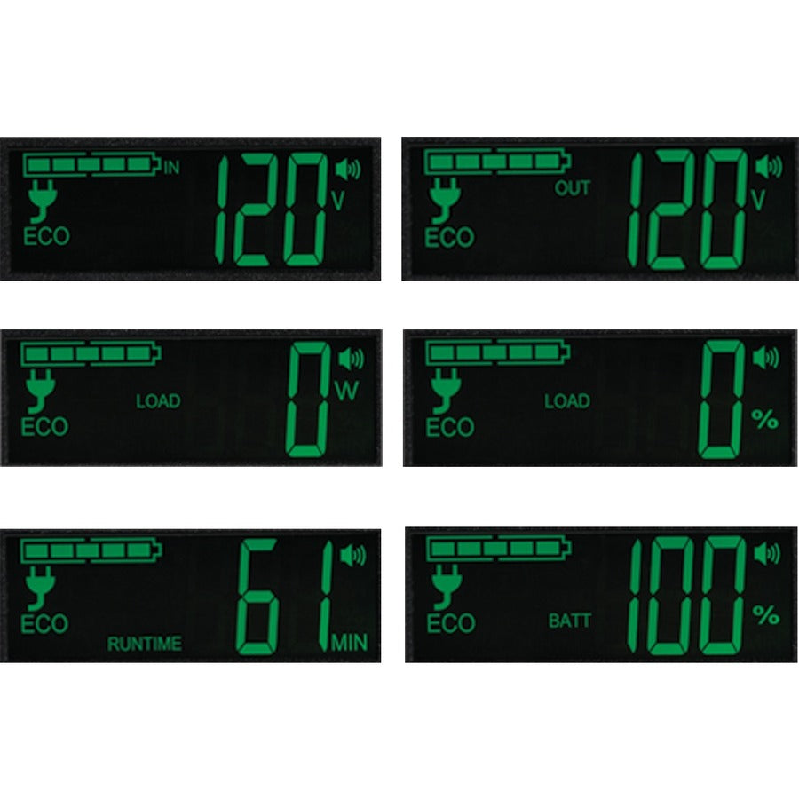 Tripp Lite series 850VA Ultra-compact Green LCD UPS Systm - Alternate-Image3