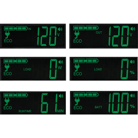 Tripp Lite series 850VA Ultra-compact Green LCD UPS Systm - Alternate-Image3