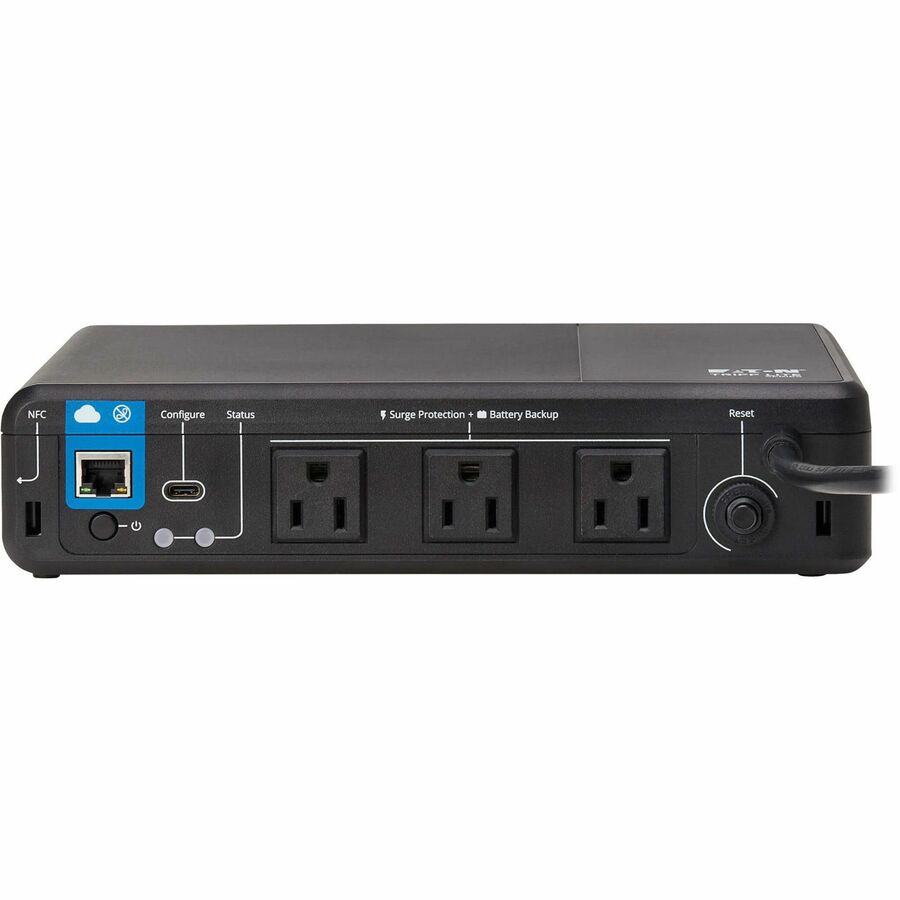 Tripp Lite series BC350RNC 350VA Desktop/Surface/Wall Mountable UPS - Rear