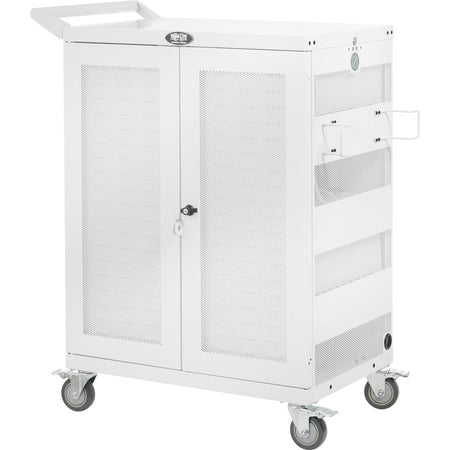 Tripp Lite series CSC32ACWHG Hospital-Grade 32-Device UV Charging Cart, White - Right