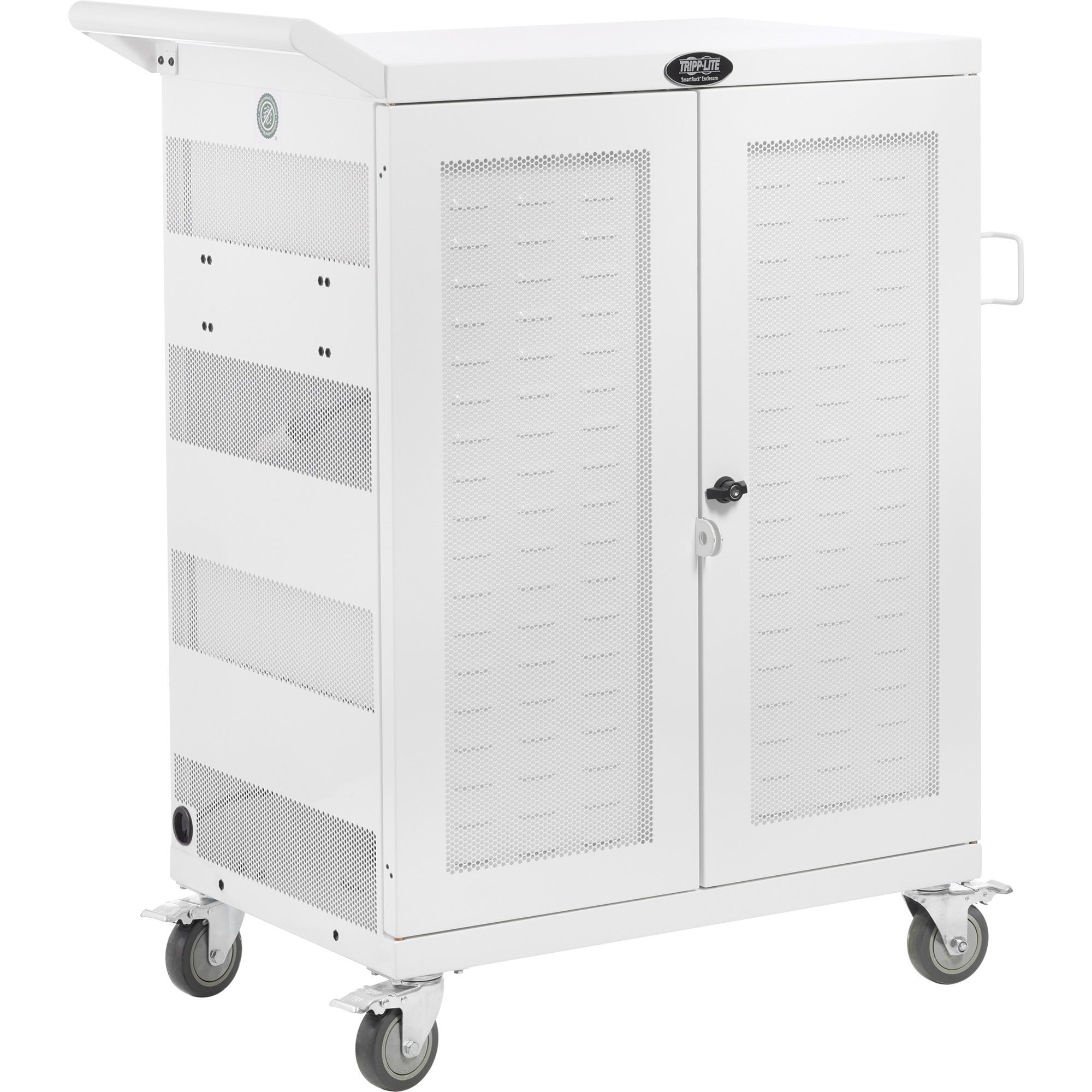 Tripp Lite series CSC32ACWHG Hospital-Grade 32-Device UV Charging Cart, White - 2000
