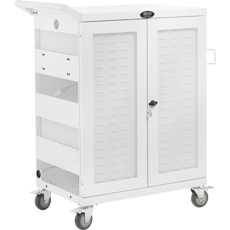 Tripp Lite series CSC32ACWHG Hospital-Grade 32-Device UV Charging Cart, White - 2000