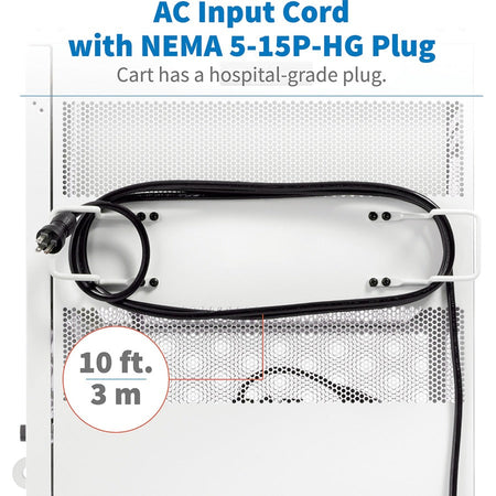 Tripp Lite series CSC32ACWHG Hospital-Grade 32-Device UV Charging Cart, White - Alternate-Image15