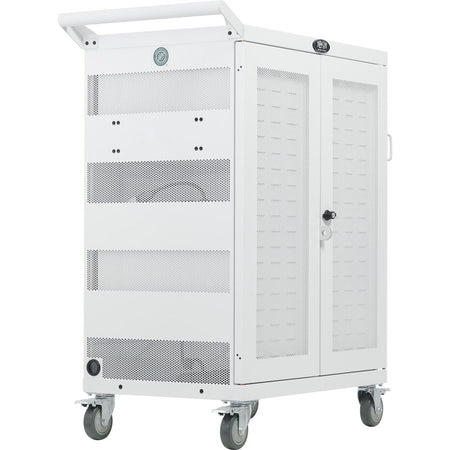 Tripp Lite series CSC32ACWHG Hospital-Grade 32-Device UV Charging Cart, White - Left