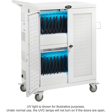 Tripp Lite series CSC32ACWHG Hospital-Grade 32-Device UV Charging Cart, White - Alternate-Image11