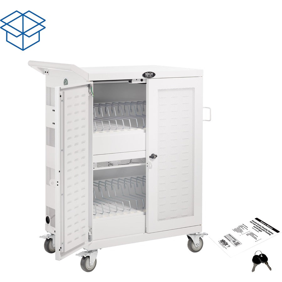 Tripp Lite series CSC32ACWHG Hospital-Grade 32-Device UV Charging Cart, White - Alternate-Image14