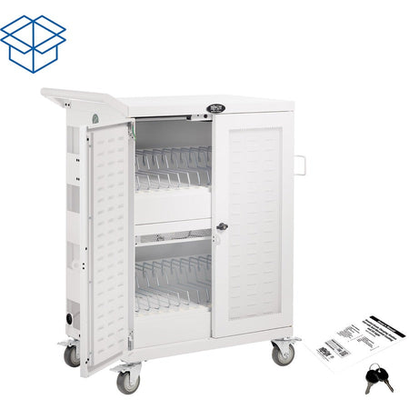Tripp Lite series CSC32ACWHG Hospital-Grade 32-Device UV Charging Cart, White - Alternate-Image14