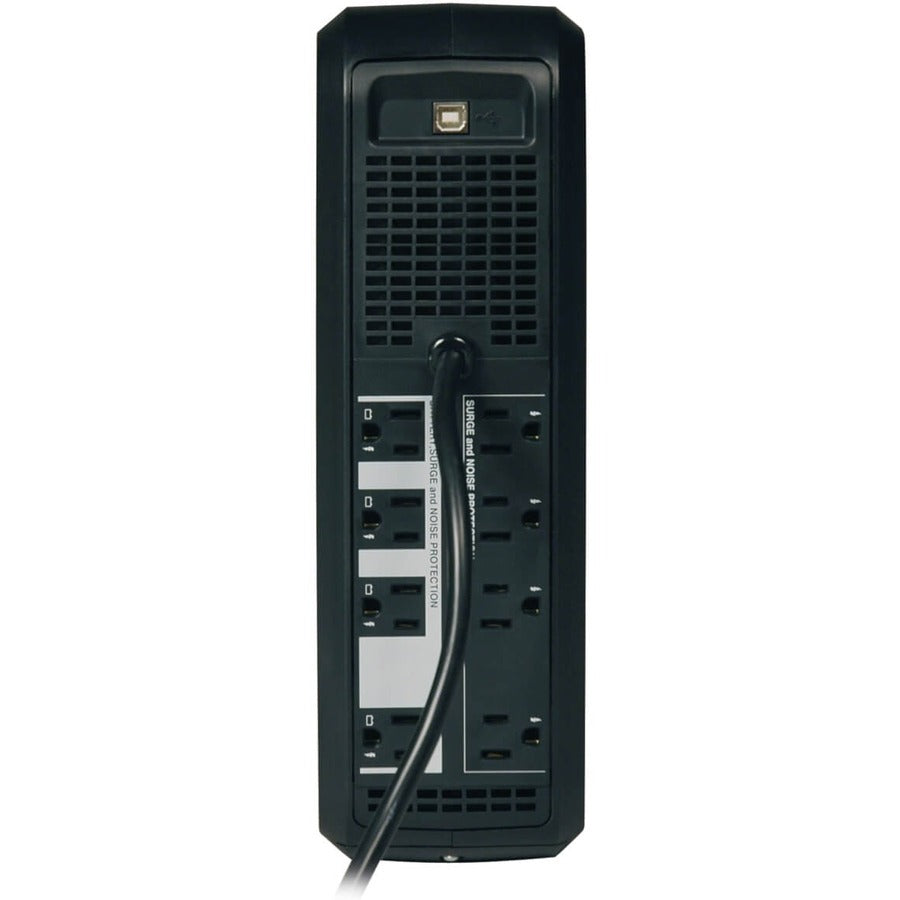 Tripp Lite series OmniSmart 650 VA Digital UPS - Rear