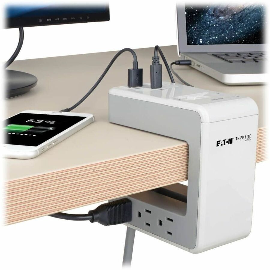 Tripp Lite series Protect It! TLP648USBC 6-Outlet Surge Suppressor/Protector - Alternate-Image2
