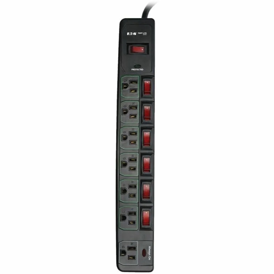 Tripp Lite TLP76MSGB ECO-Surge 7-Outlet Surge Protector - Reliable Power Protection - Cords & Protectors