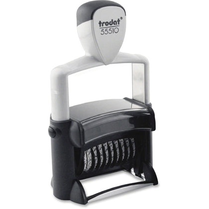 Trodat 10-Digit Self-Inking Date Stamp in Black - Recycled - 1 Each - Numbering Stamps & Counters