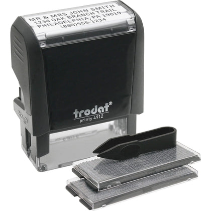 Trodat DIY Date Stamp: 4 Characters/Line 0.75’’x1.88’’ 10000 Impressions - Address & Office Stamps