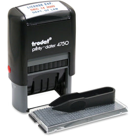 Trodat Do-it-Yourself Date Stamp: 2 Characters/Line - 1’’ x 1.63’’ - 10000 Impressions - Daters