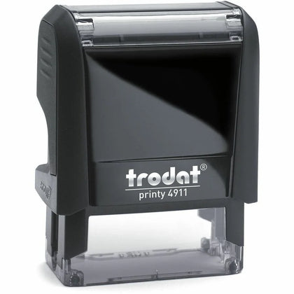 Trodat E4820 Black Ink Pad - Plastic - 1 Each - Stamp Pads & Accessories