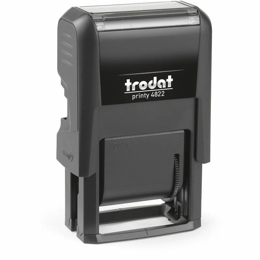 Trodat E4820 Black Ink Pad - Plastic - 1 Each - Stamp Pads & Accessories
