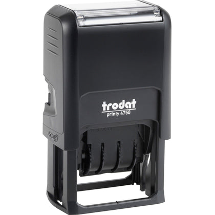Trodat Ecoprinty 5-In-1 Date Stamp: 10000 Impressions Black & Red - Recycled - Daters
