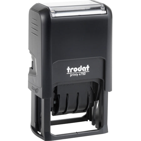 Trodat Ecoprinty 5-In-1 Date Stamp: 10000 Impressions Black & Red - Recycled - Daters