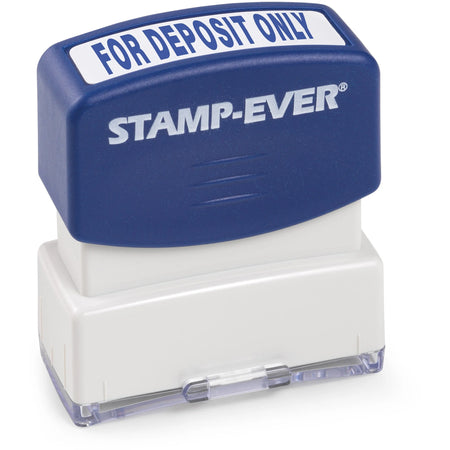 Trodat FOR DEPOSIT ONLY Pre-inked Stamp - Blue - TAA Compliant - Address & Office Stamps