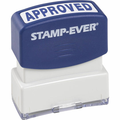 Trodat Pre-inked APPROVED Message Stamp - Blue - 0.56’’ x 1.69’’ - 1 Each - Address & Office Stamps
