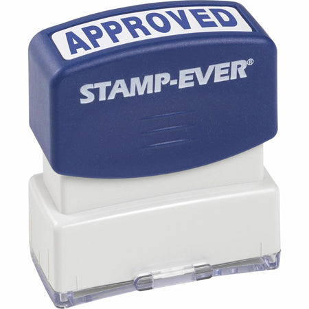 Trodat Pre-inked APPROVED Message Stamp - Blue - 0.56’’ x 1.69’’ - 1 Each - Address & Office Stamps