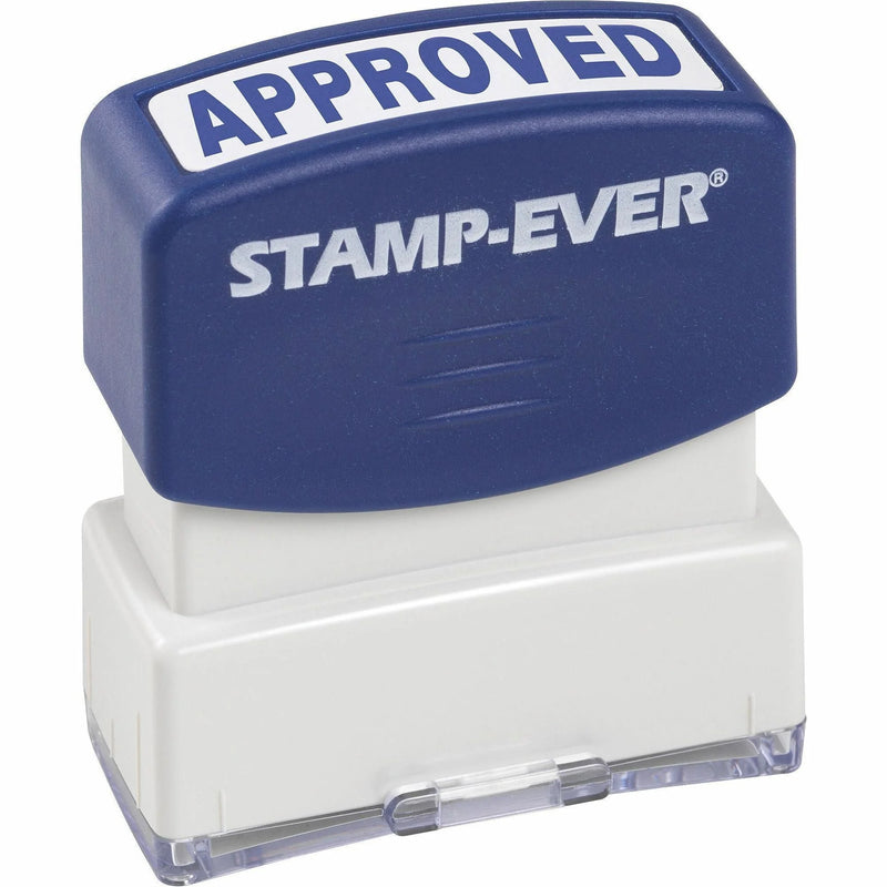 Trodat Pre-inked APPROVED Message Stamp - Blue - 0.56’’ x 1.69’’ - 1 Each - Address & Office Stamps