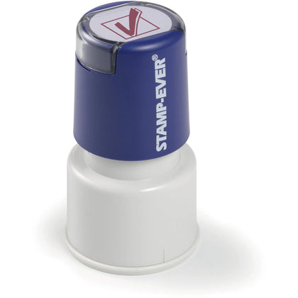 Trodat Pre-inked Check Mark Icon Stamp - RECEIVED - 0.75’’ Impression Diameter - Address & Office Stamps