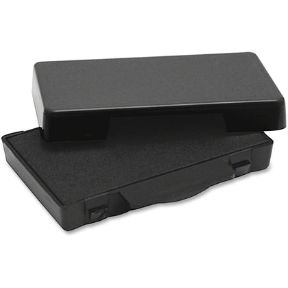 Trodat Replacement Ink Pad - Black Plastic - 0.6’’ x 2.5’’ - 1 Each - Stamp Pads & Accessories