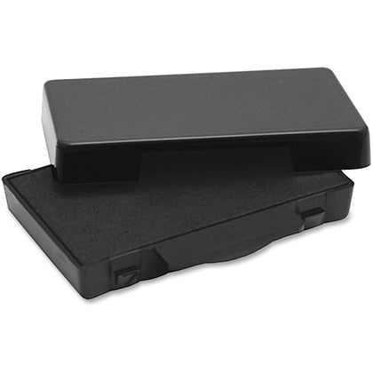 Trodat Replacement Ink Pad - Black Plastic - 0.6’’ x 2.5’’ - 1 Each - Stamp Pads & Accessories